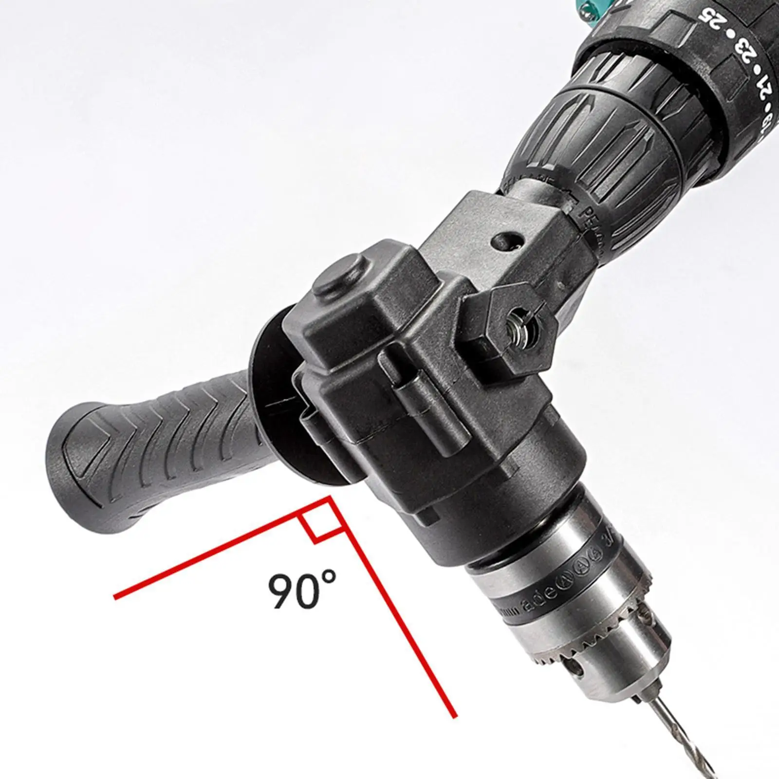 Drill Attachment Angle Bend Extension Converter 90 Degree Rotation for Hand Drill Garage Electric Drill Accessory
