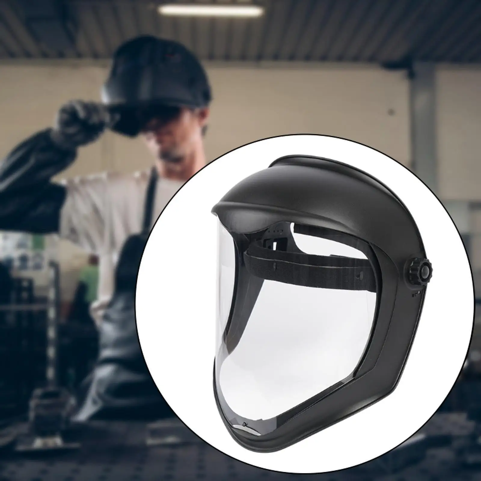 Anti Fog Full Face Shield Transparent Visor for Construction Gardening Work