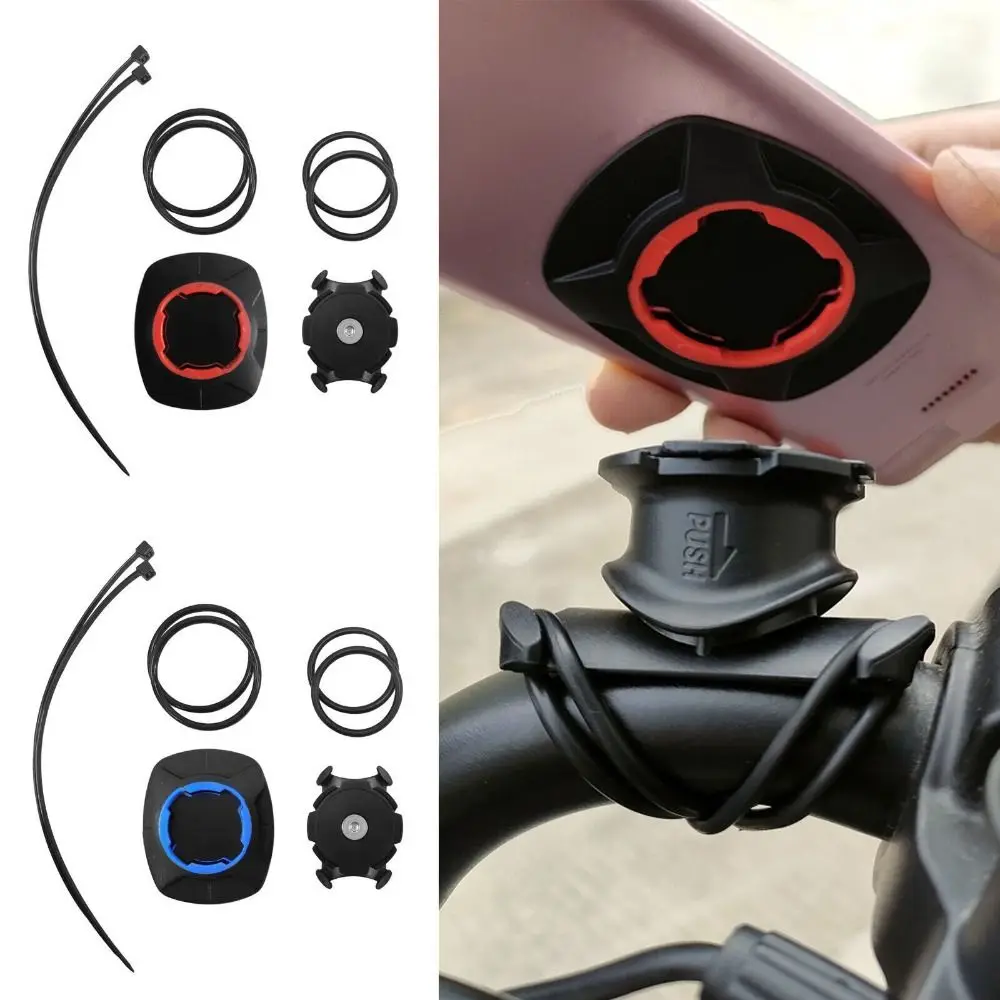 Phone Mount Holder Universal For Quad-Lock Mountain Bike Cycling Phone Rack Strap Mount Holder Shockproof Riding Phone Bracket