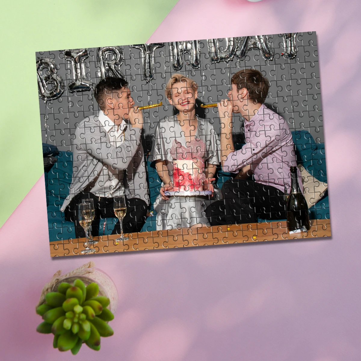 35/300/500/1000pcs Personalized Custom Photo Puzzle birthday Personalized Picture Puzzle Diy Toy for Anniversary Festival Gift 3