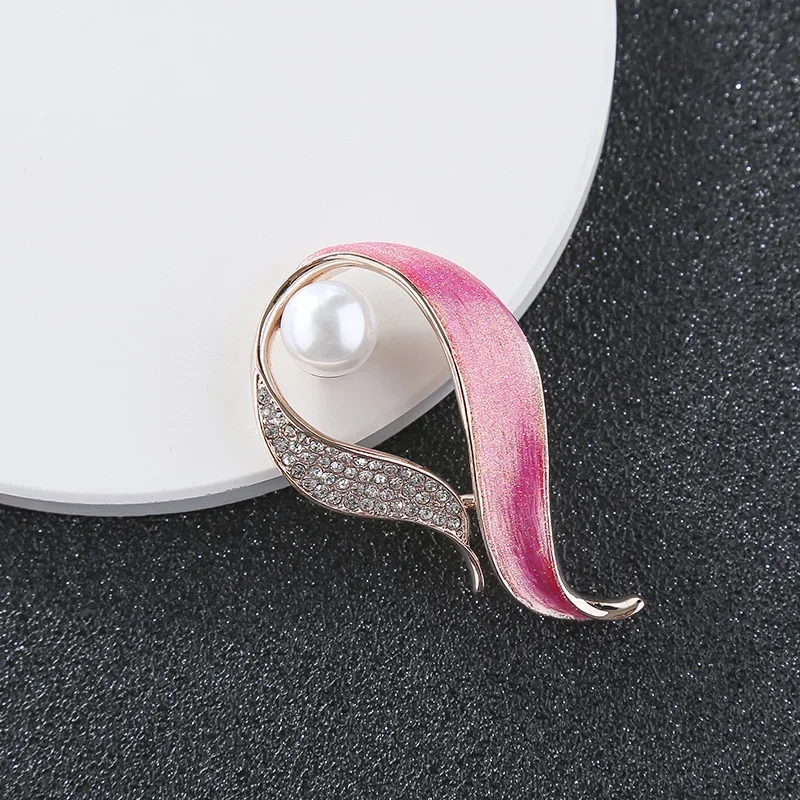 Nueva versión coreana de broche de goteo de aceite de aleación de hoja para mujeres, moda para chicas, accesorios de ropa, broche, venta directa de fábrica