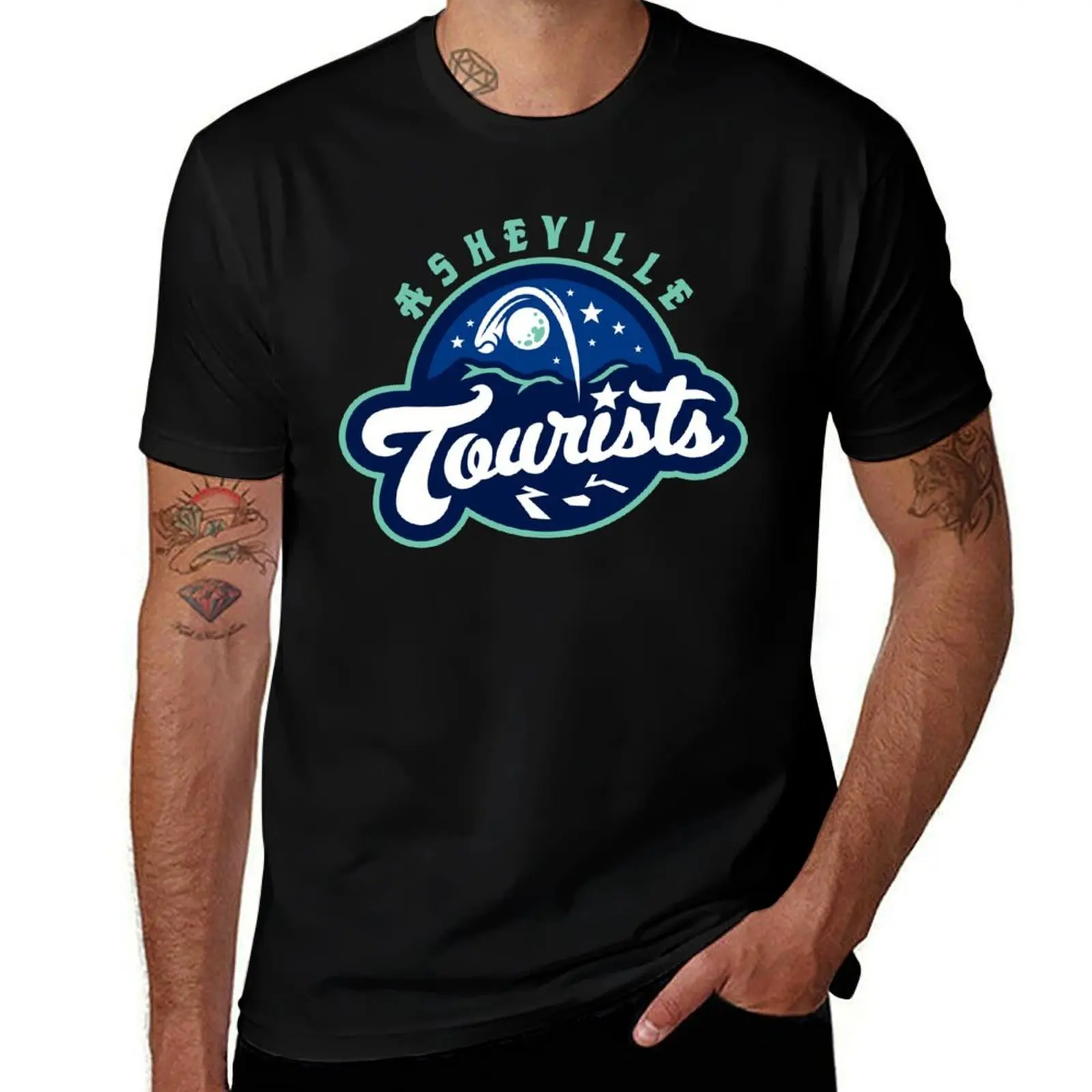 

The Asheville Tourists T-Shirt Casual Holiday Short Sleeve Tee