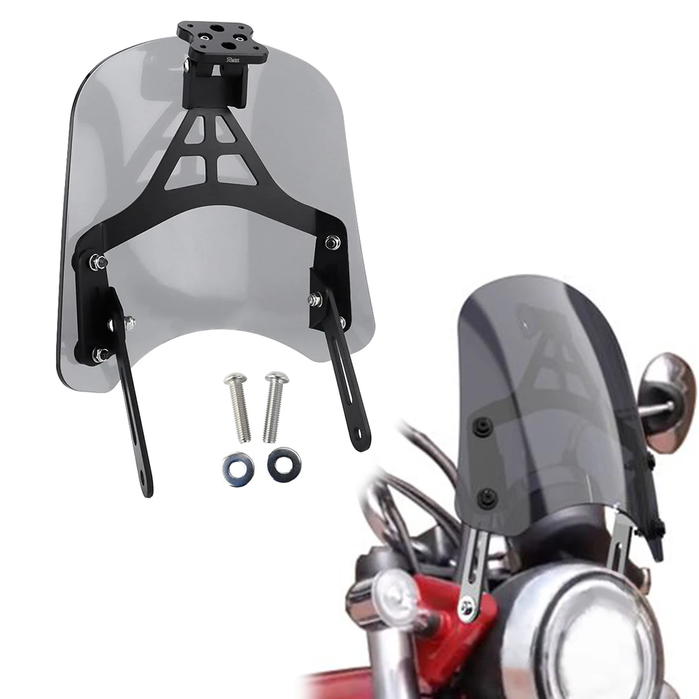 Misura Per Monkey 125 2018-2024 DAX 125 ST125 2022-2023 Moto Parabrezza Parabrezza Deflettore GPS Montaggio Staffa di Navigazione