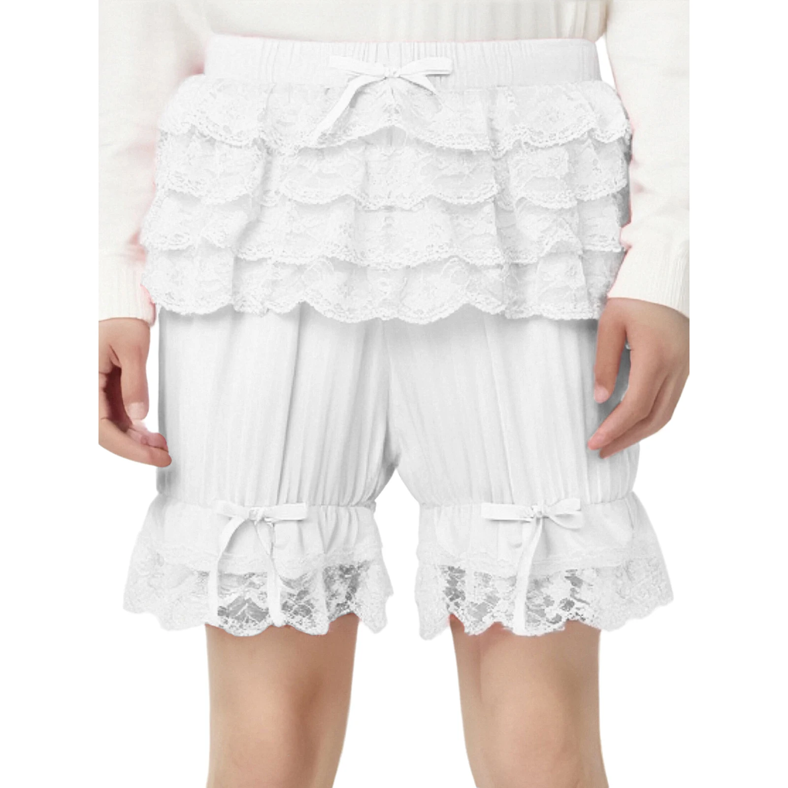 

Transgender Lace Short Sweet Pseudo-girl Casual Daily Pants Lolita Style Daily Casual Shorts Men Gays Bloomer Pumpkin Shorts