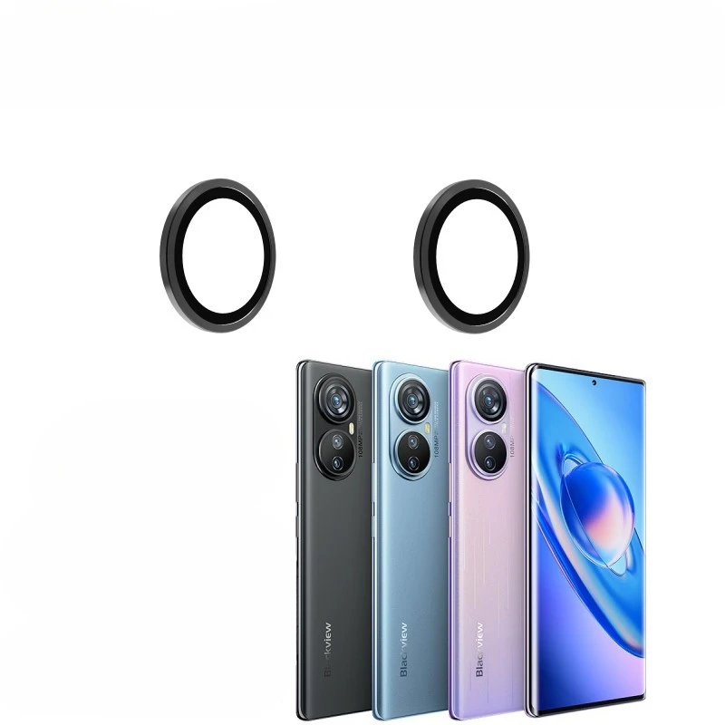 Ochraniacze obiektywu tylnego aparatu dla Blackview A200 Pro Tylne metalowe szkło pierścieniowe dla BVA200Pro BlackviewA200 Szklana osłona ochronna