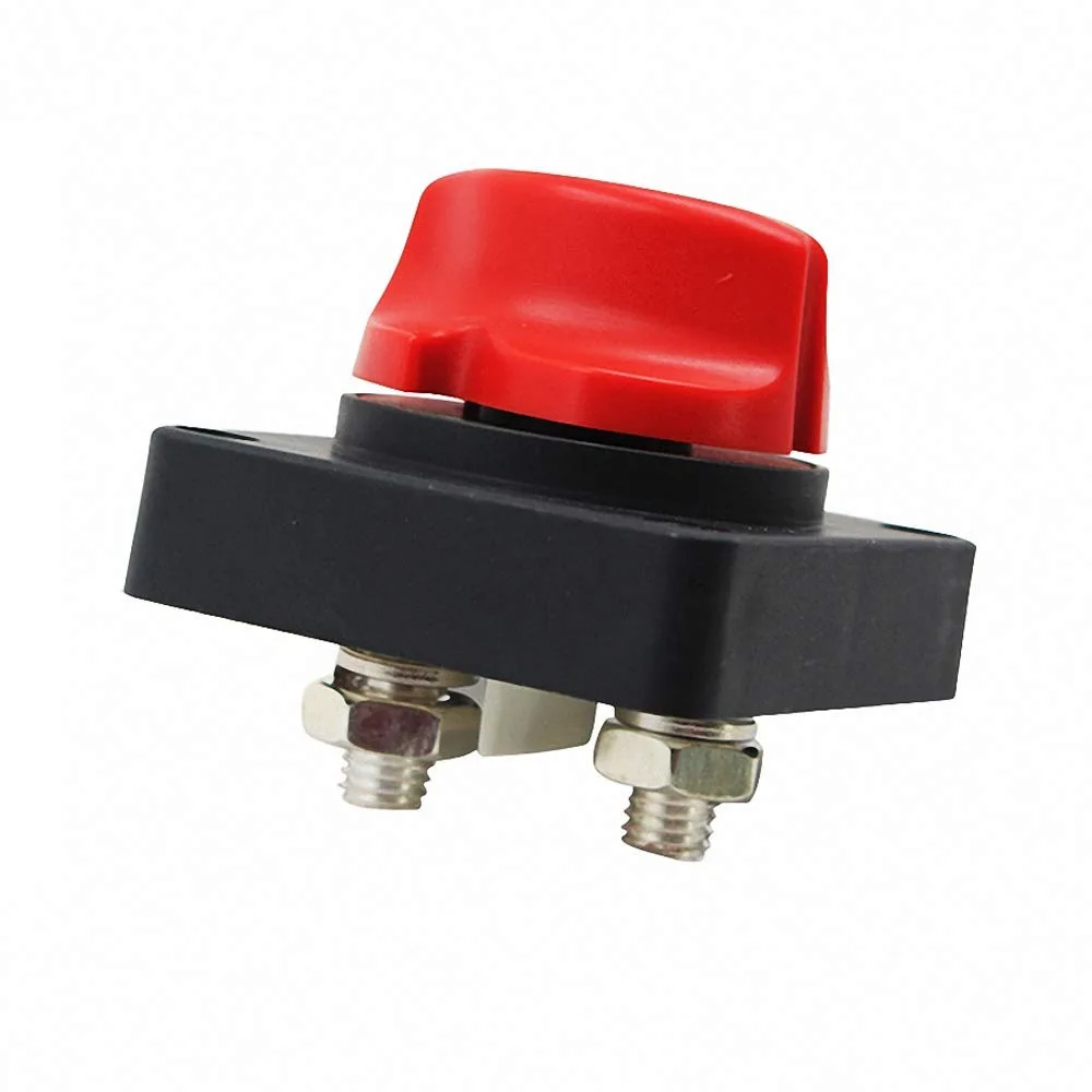 Battery Power Isolator 12V 600A Master Disconnect Switch Cut Off Two Level Switch for RV Yacht Battery Isolator Switch