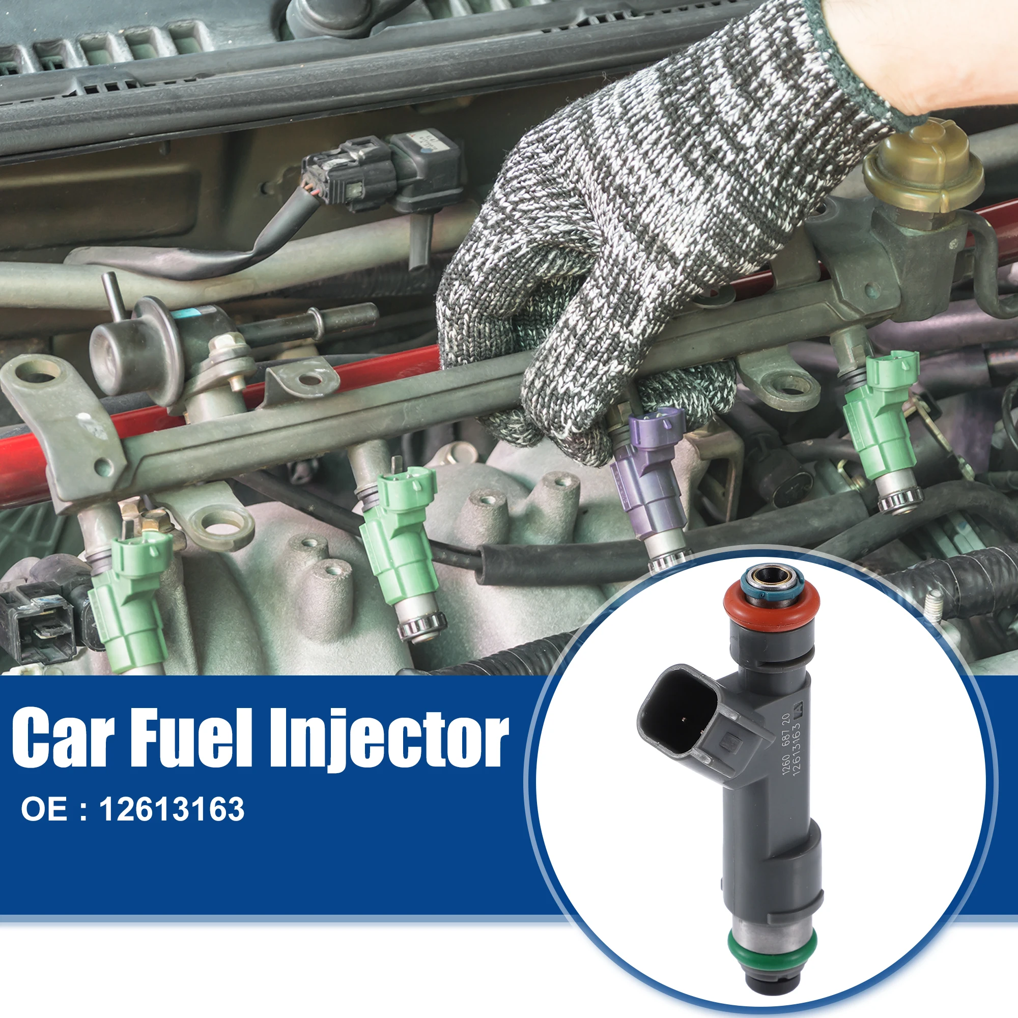 

UXCELL 4 шт. 12613163 автомобильная топливная форсунка замена для Chevrolet Malibu 2008-2012