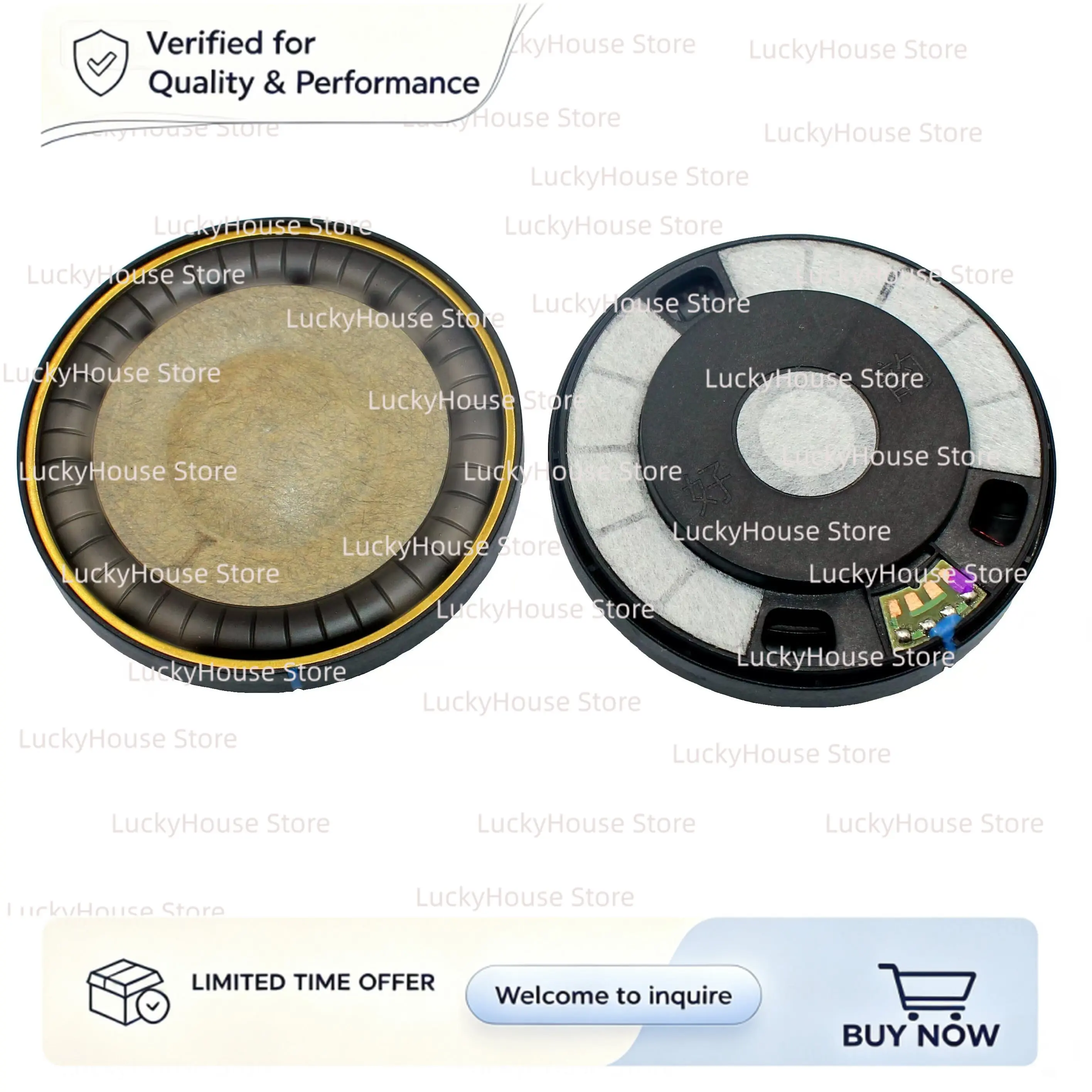 70mm Driver Unit Double Magnet Nanofiber Diaphragm Headphone Speaker Replacement Audio Component