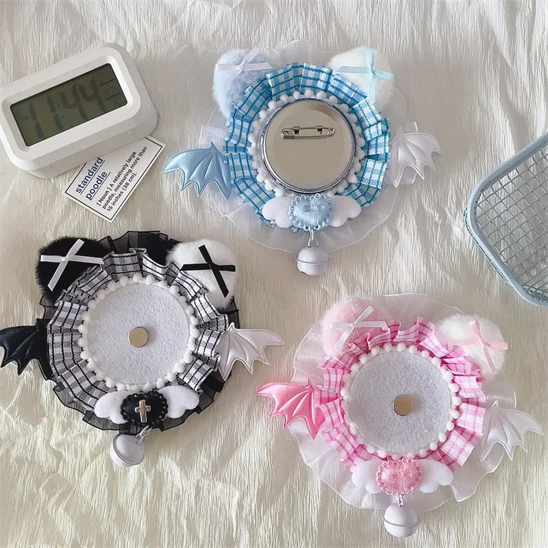 حامل شارة أنيمي دانتيل مصنوع يدويًا تصنعه بنفسك ، دبابيس Lolita Itabag ، عرض صور ، ديكور شريطي قوس لحقيبة Ita زخرفة ، أزياء