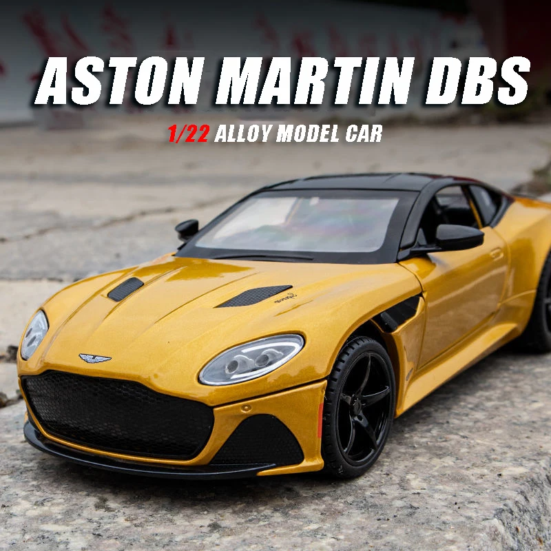 1:24 Aston Martin DBS Luxury Sports Car Alloy Metal Diecast & Toy Vehicle Car Model High Simulation Collect Hobby Ornament Gift