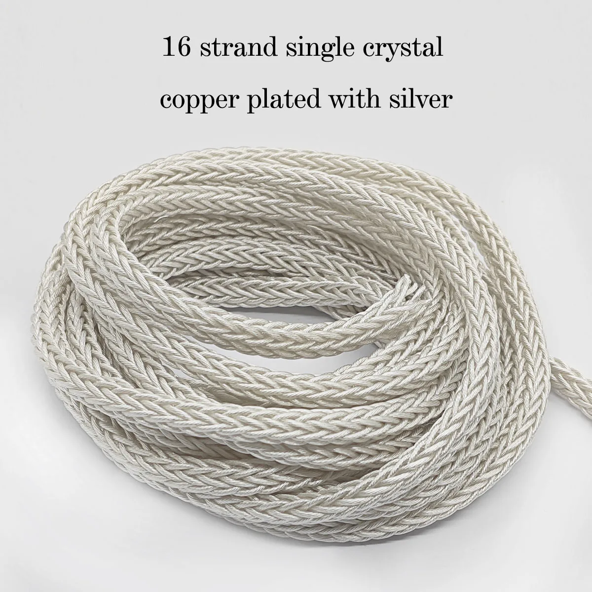 

16 strand single crystal copper silver plated headphone upgrade cable 0.78 mmcx