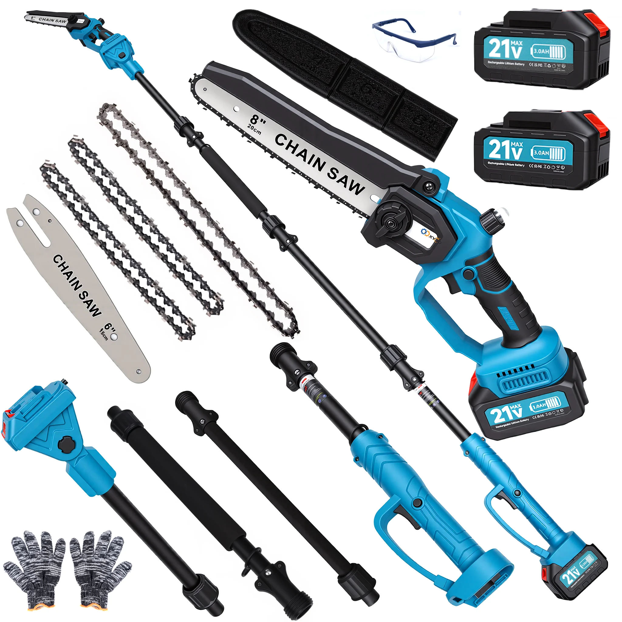 2-in-1 Electric Pole Saws, 6