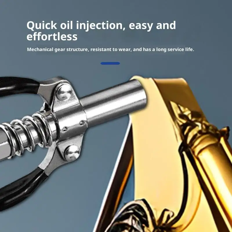 Stainless Steel Lock Pliers Grease Nozzle Self Lock Leak Proof Metal Coupler For Car Machinery Equipment Maintenance Repair Too