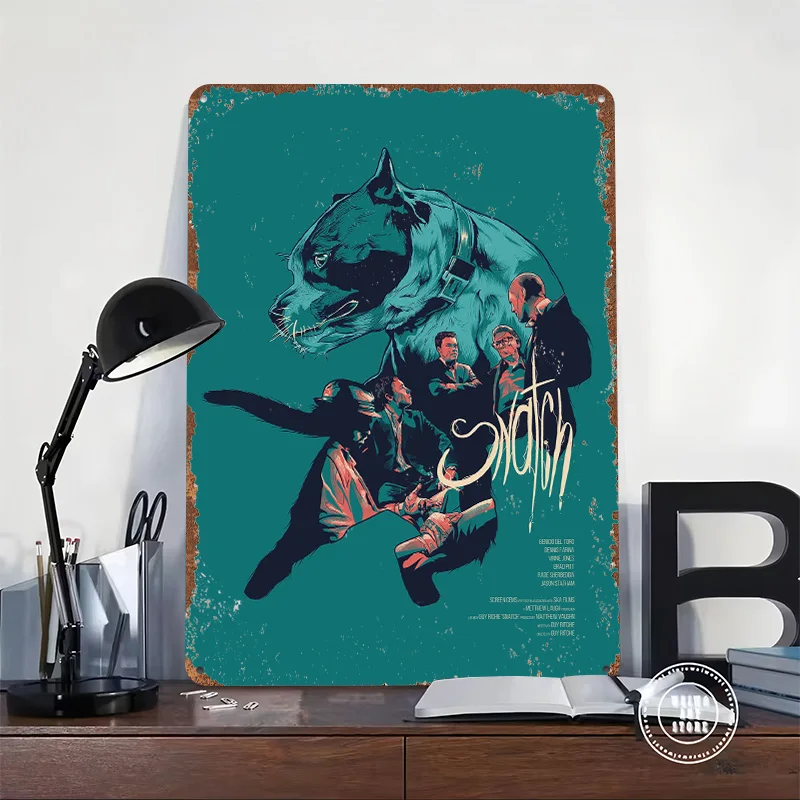 Snatch Poster Customized Vintage Metal Signs Wall Art Retro Tin Plaque for Bedroom Decoration Aesthetic Office Decor Home Sign