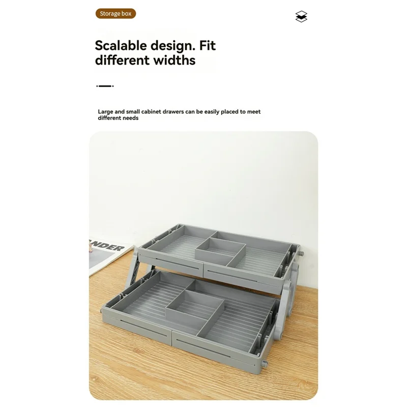 

Любимый складной многоуровневый органайзер для умных ящиков для клиентов, 3-х уровневый органайзер для ящиков, регулируемый расширяемый ящик для макияжа