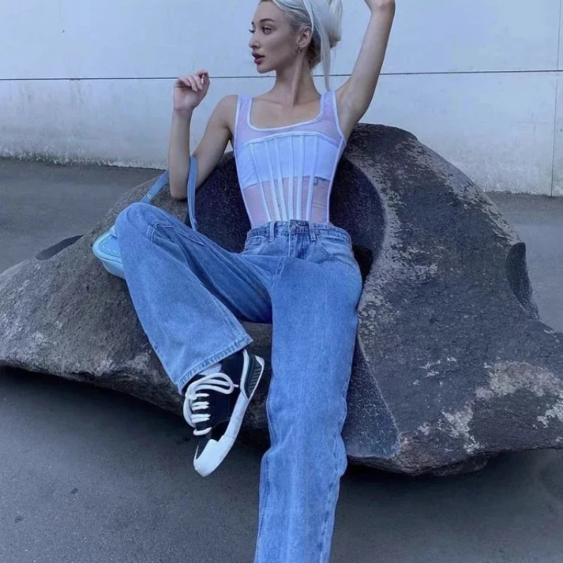 

Mesh Patchwork Corsets Ladies Sexy Lace-up Shaper Bustiers Crop Tops Summer Lingerie Suspender Streetwear Clothes