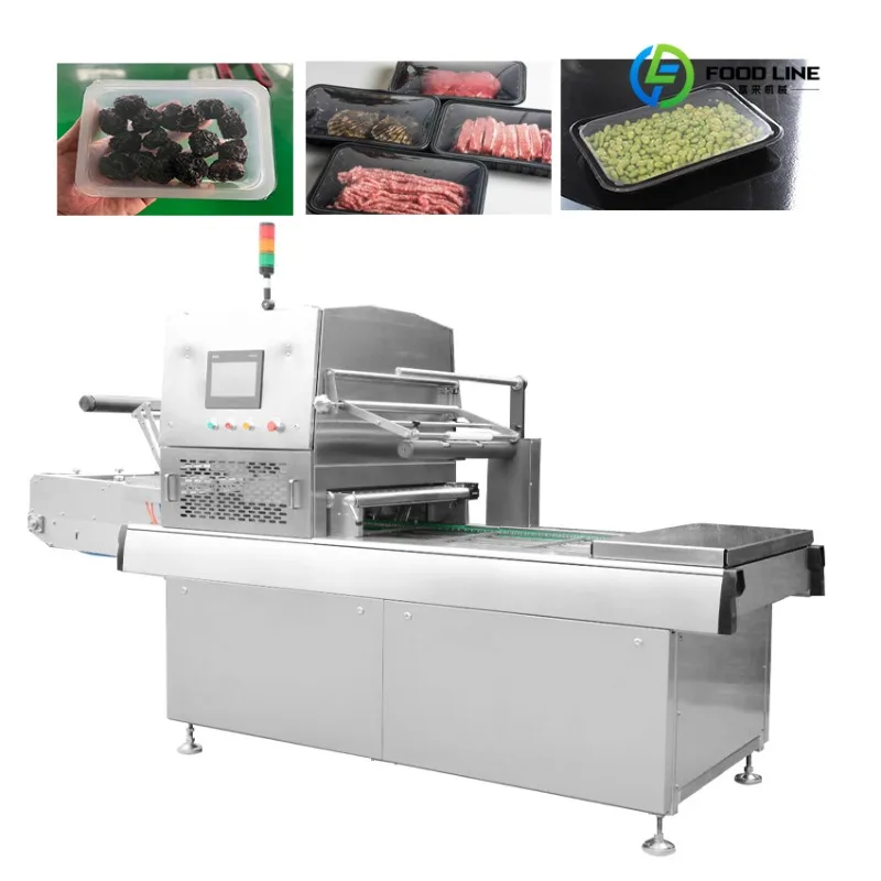 FL Customized  Tray Sealer MAP Skin Packaging Machine 710mm Film Width Modified Atmosphere Skin Pack All-in-One Equipment