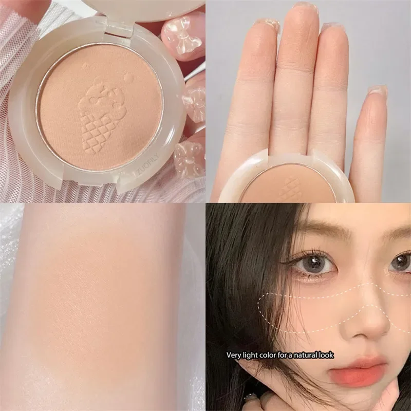 Monochrome Blush Face Mineral Pigment Peach Orange Nude Pink Blue Matte Natural Blush Contour Shadow Cheek Blusher Cosmetic