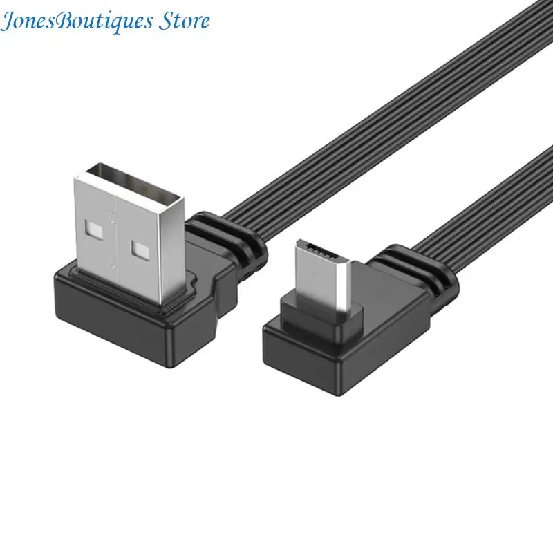 Double USB 5Pin Charging Cable for Compact Device Setups W8KE