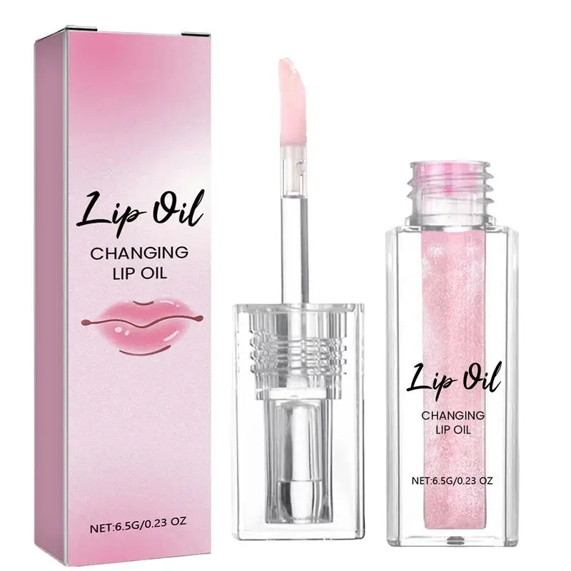 2024 Color change Lip Gloss Lip Oil balsamo per le labbra idratante naturale riduce le linee delle labbra Jelly Plump Lips Care