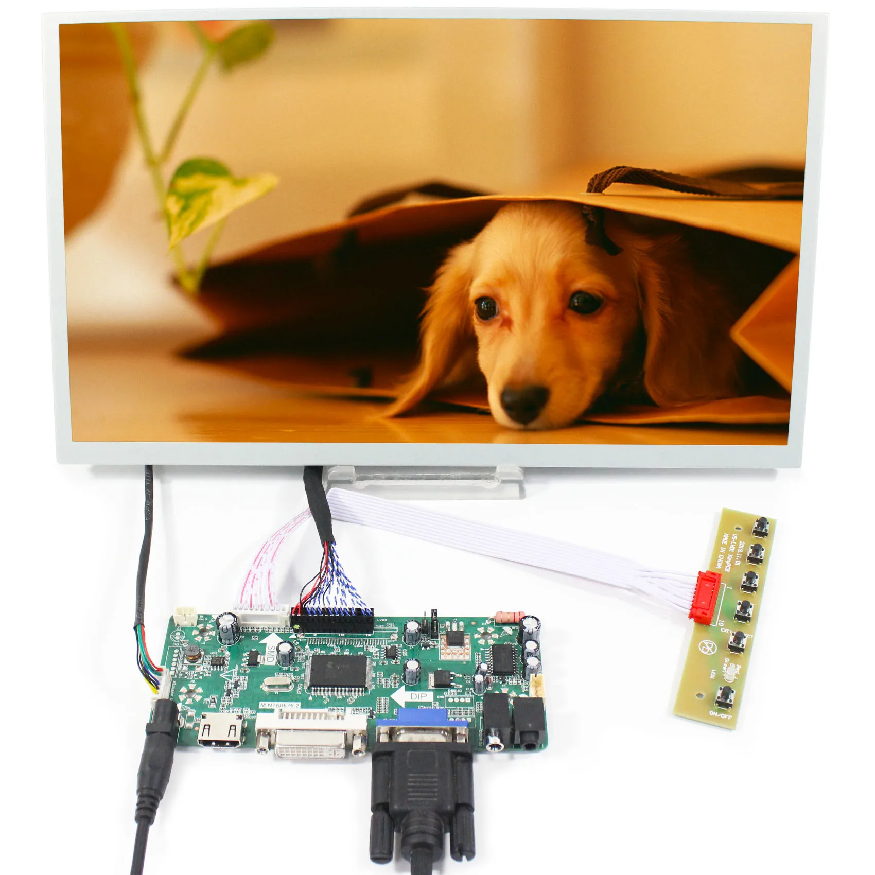 13.3inch LQ133M1LW02 1920X1080 LCD Screen with HD-MI VGA DVI M.NT68676 LCD Controller Board