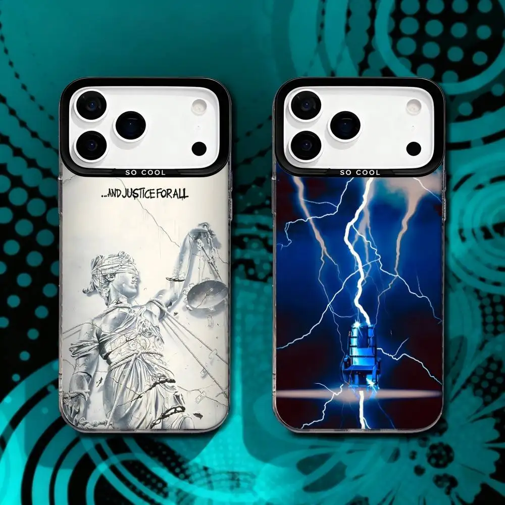 

Rock M-Metallica-S Album Covers Matte Fingerprint Proof Phone Case For iPhone 17,16,15,14,13,12,X,8,Pro,Max,Plus,SE4,Air,Mini