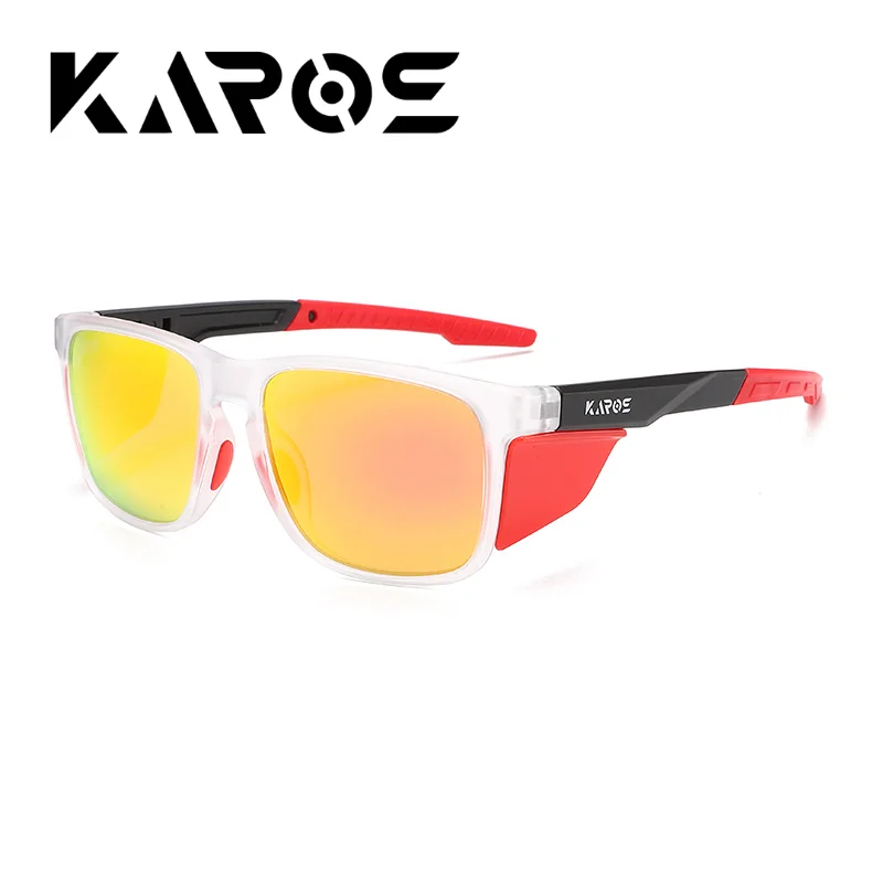 Karos Polarized Sunglasses Men Women UV400 Protection Eyewear Lightweight Driving Cycling Fishing Square Fashion Glasses YZ2040
