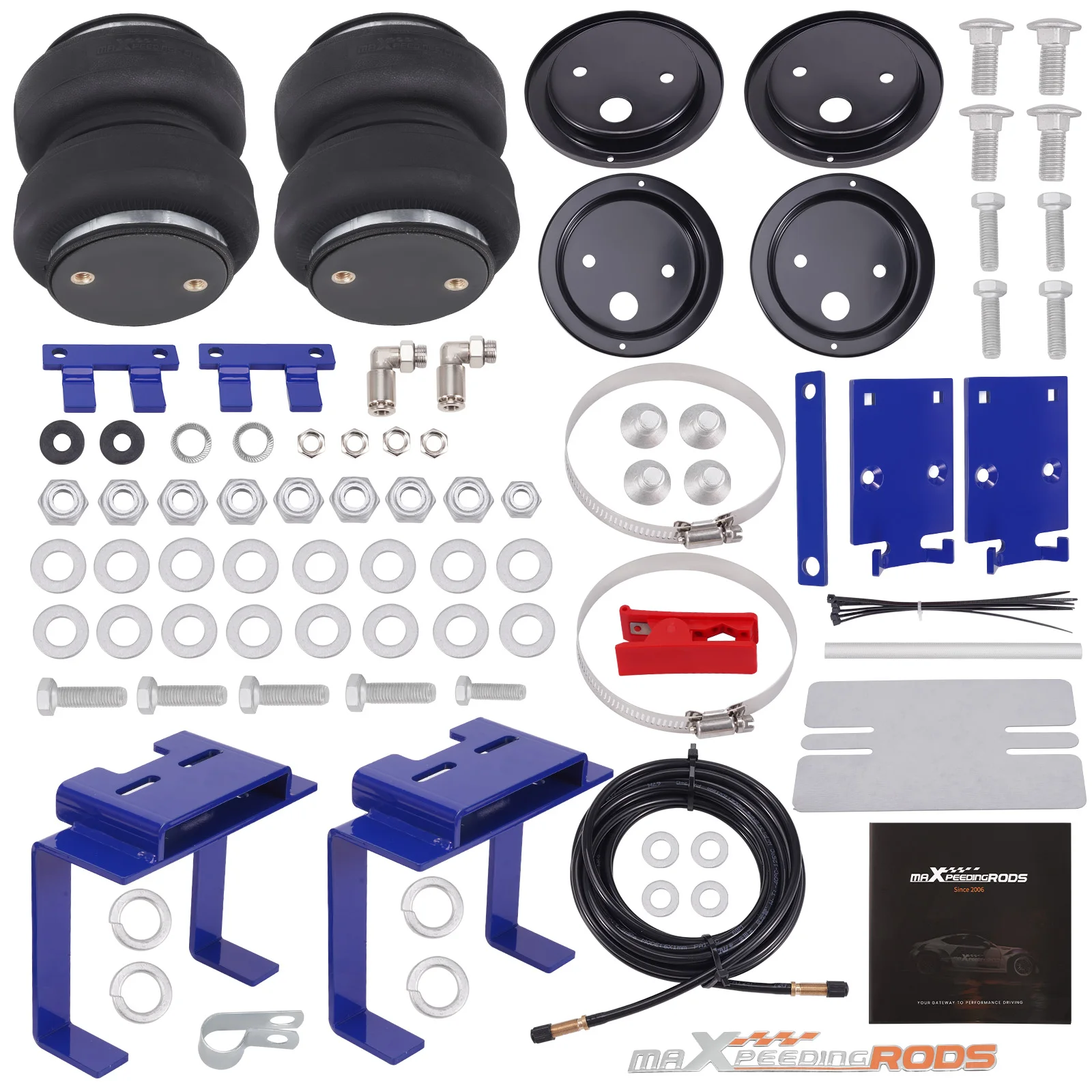 Rear Air Spring Suspension Kit For Chevrolet Silverado 3500 2001-2010