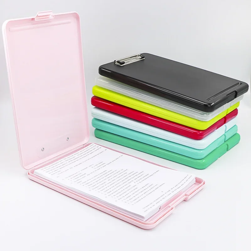 A4 File Box Waterproof Document Folder File Test Paper Storage Case Multifunctional Office Stationery Supply