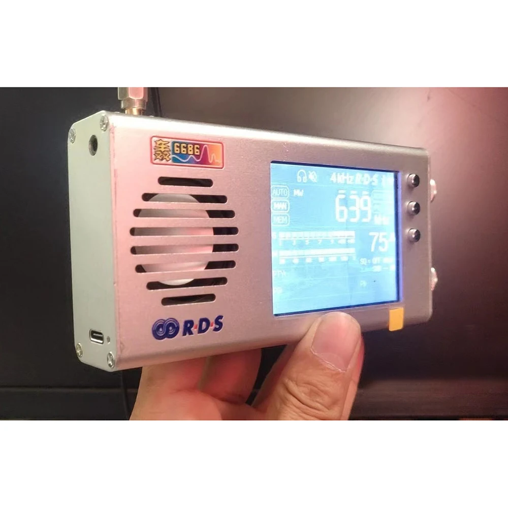 

Nvarcher 3.2 inch TEF6686 Full Band Radio Dual speaker Stereo Medium wave short FM with 5000MAH lithium battery