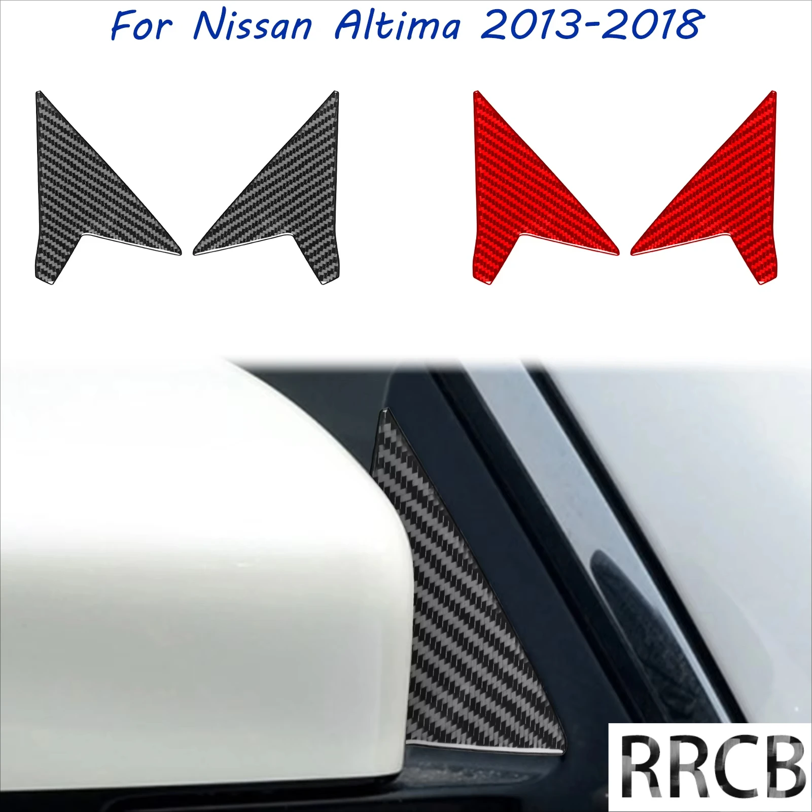 

For Nissan Teana Altima 2013-2018 Carbon Fiber Outer A-pillar Accessories Interior Trim Tuning Sticker Auto Decal Accessory