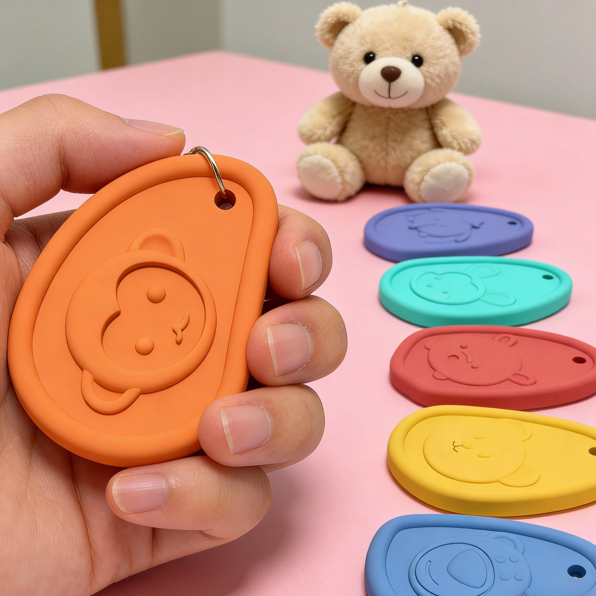 Fidget Sensory Toys for Kids Adults 6 PC Silicone Worry Stone for Autism ADHD Teens Silent Calm Down Toy Quiet Fidgets Stress It
