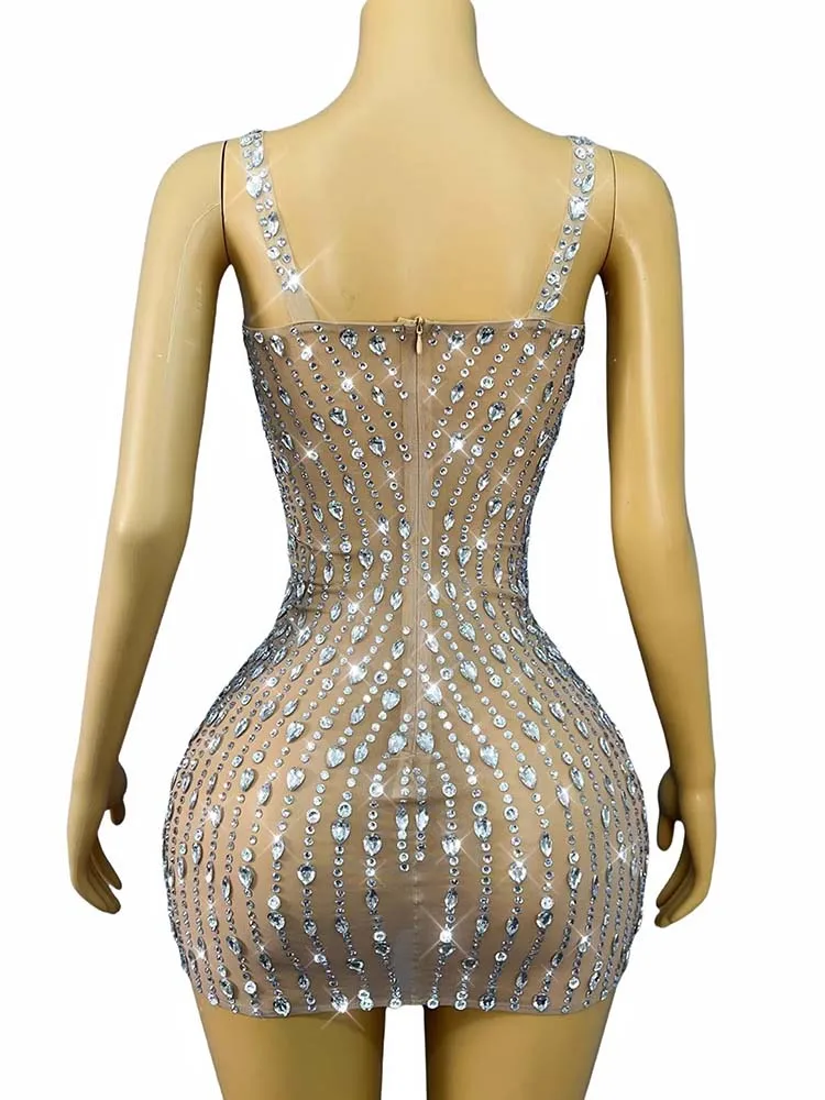 High Quality Hot Stamping Sexy Suspender Elastic Hip Hugging Dress 2025 New Fashion Custom Women'S Clothing