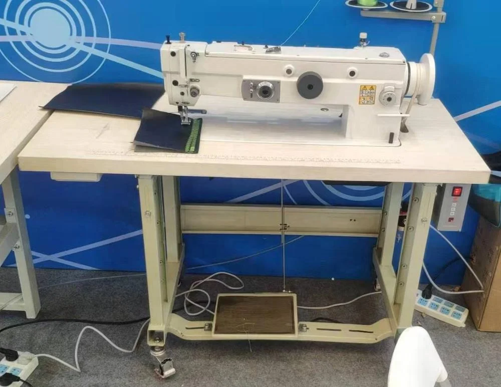 2026 3 Step 4 Point Industrial Heavy Duty Zigzag Sewing Machine for Extra Thick Fabric Walking Foot Stitch Long Arm for