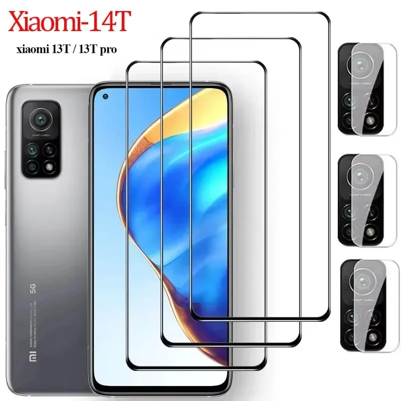 Protector de vidrio 9H para Xiaomi 14t 13t Cristal para Xiaomi Mi 10t vidrio templado para Xiaomi 11t 12t Mi 10 T Pro Lamina 13T 13t Pro