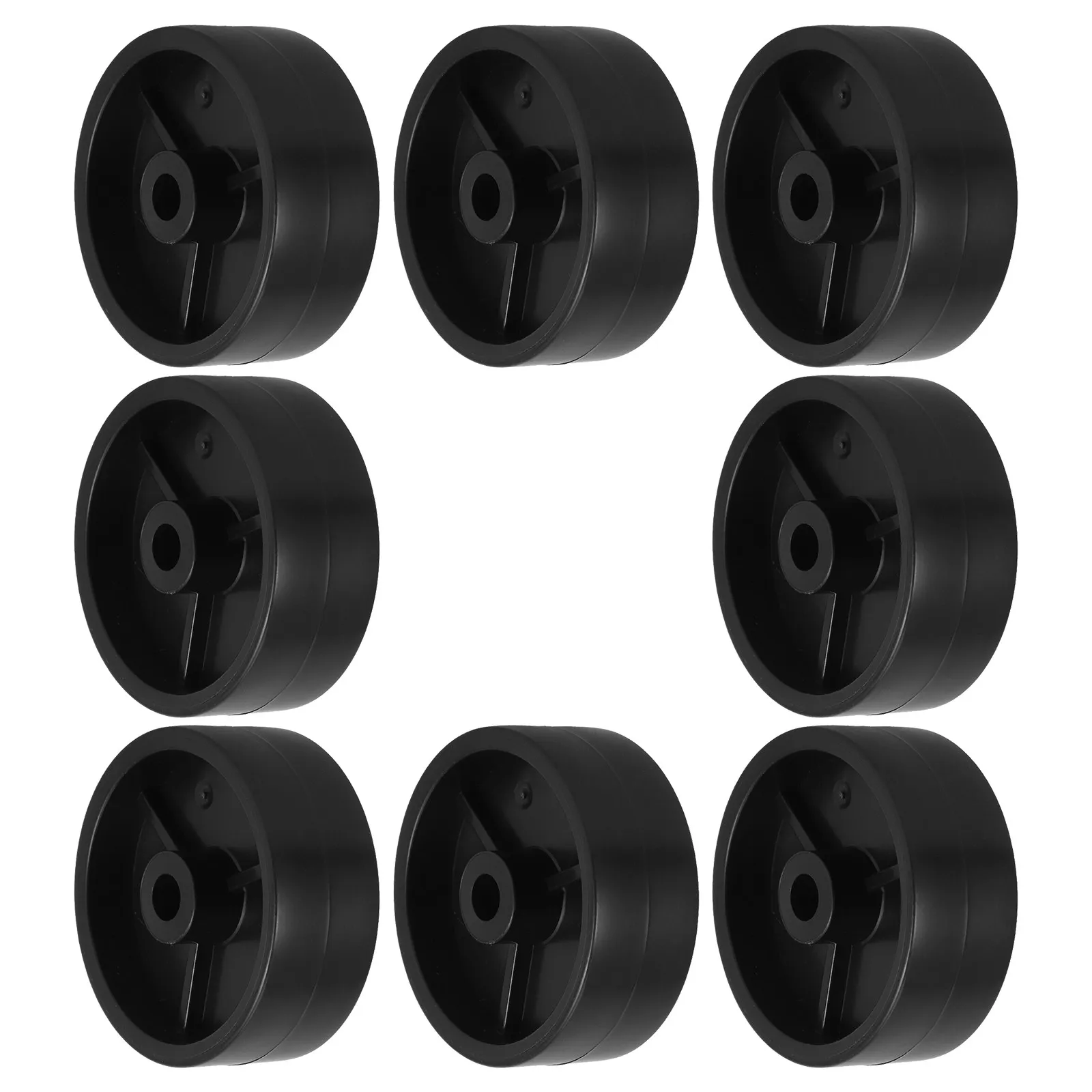 8Pcs Patio Heater Replacement Wheels 2.4'' Black Castor Caster Outdoor Propane Heater Stable Moving Wheels Universal Fit