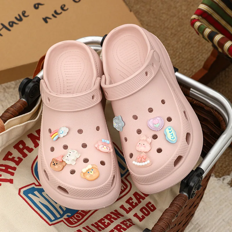 

Women Slippers Garden Shoes Women's Summer Soft Bottom DIY Home Sandals Outdoor Non Slip Beach Shoes Cool Slippers