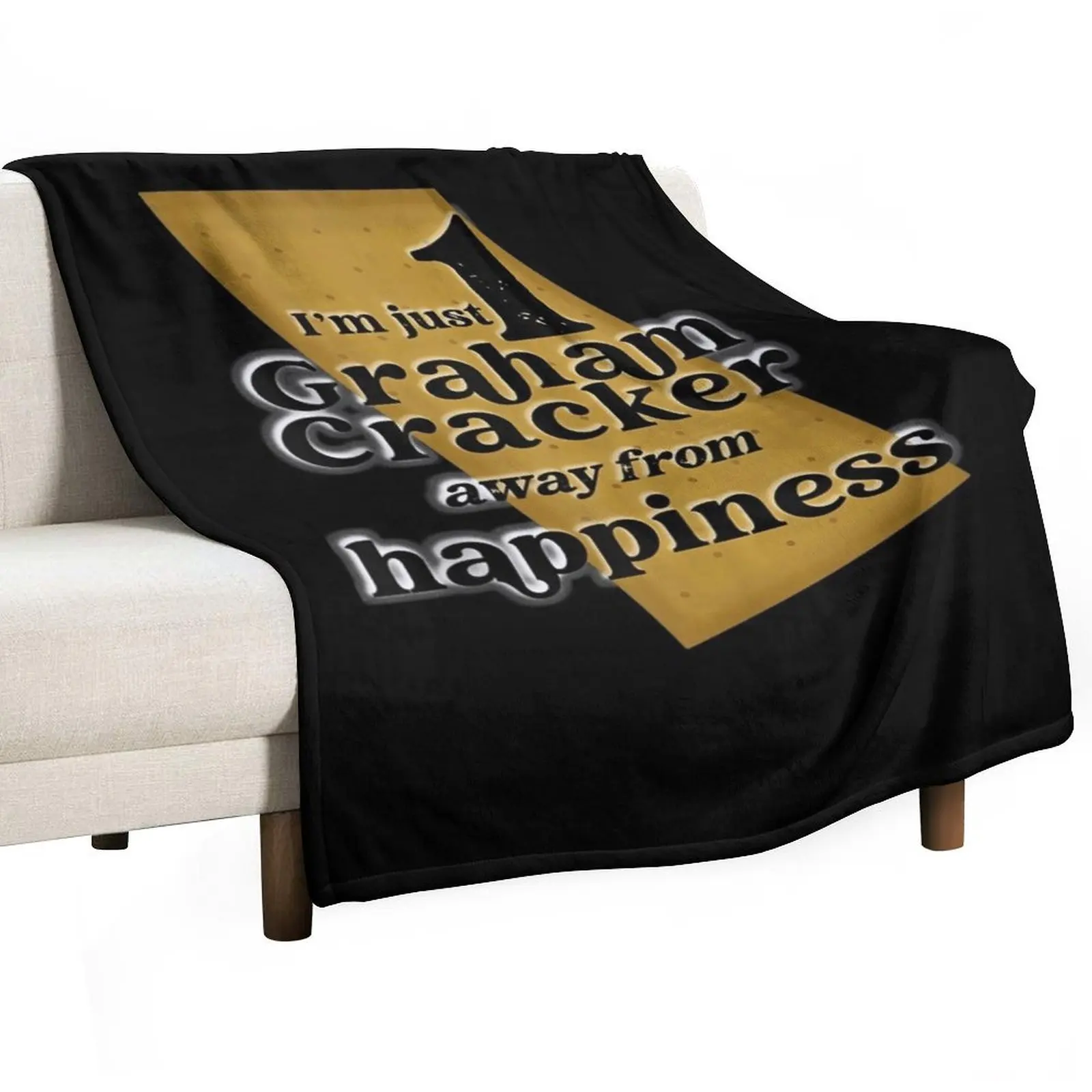 One Graham Cracker Happiness Throw Blanket Extra Large Throw Baby Blankets