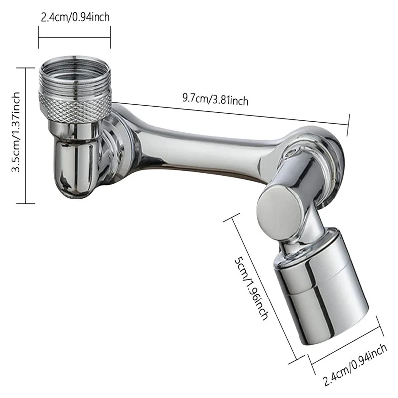 Copper Alloy 1080 ° Rotation Faucet Aerator Extender Anti Splash Filter Faucets Bubbler ZZLE Kitchen Saving Water Sprayer