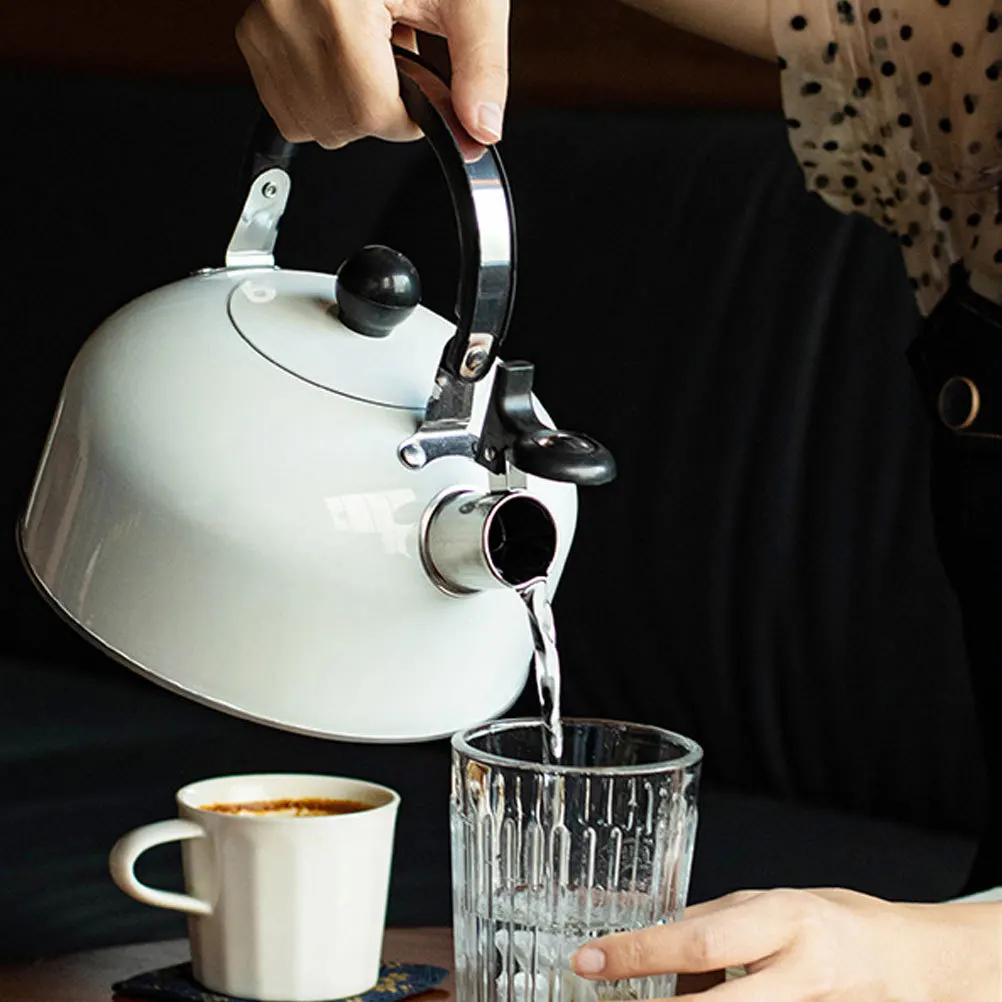 

Чайник со свистком из нержавеющей стали, 3 л, большая емкость, практичный, быстрый кипящий, автоматический свисток, эргономичный дизайн