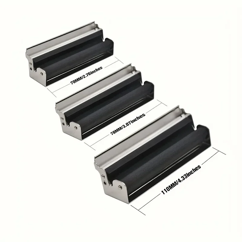 1pc Metall Zigaretten rolle 70/78/110mm schwarz manuelles Zigaretten roll werkzeug tragbare Zigaretten hersteller Ausrüstung Rauch zubehör