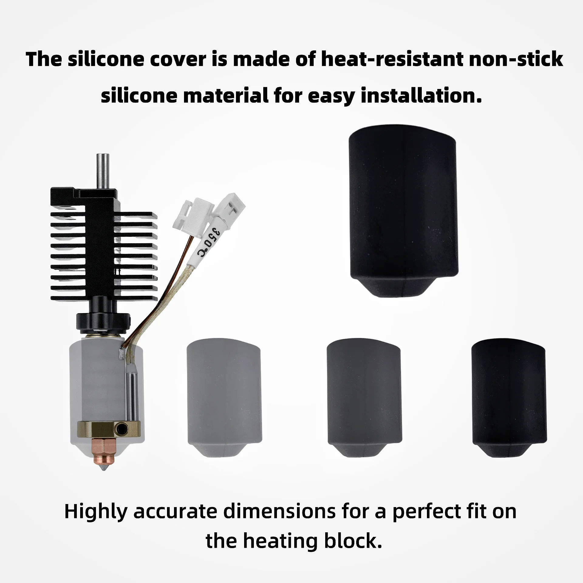 Silicone Sleeve For Creality Hi combo hotend Silicone Socks Protect Cover Sleeve Fit for Creality K2 Plus Hot End Printing Kit