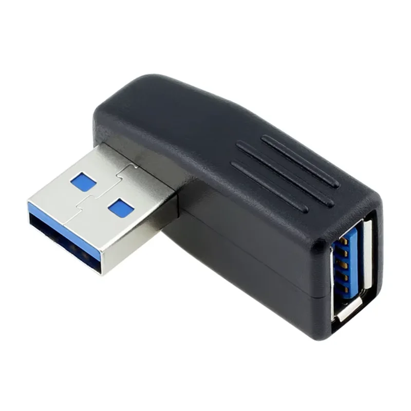 90 Degrees Right Angle USB 3.0 Male to Female connector Adapter