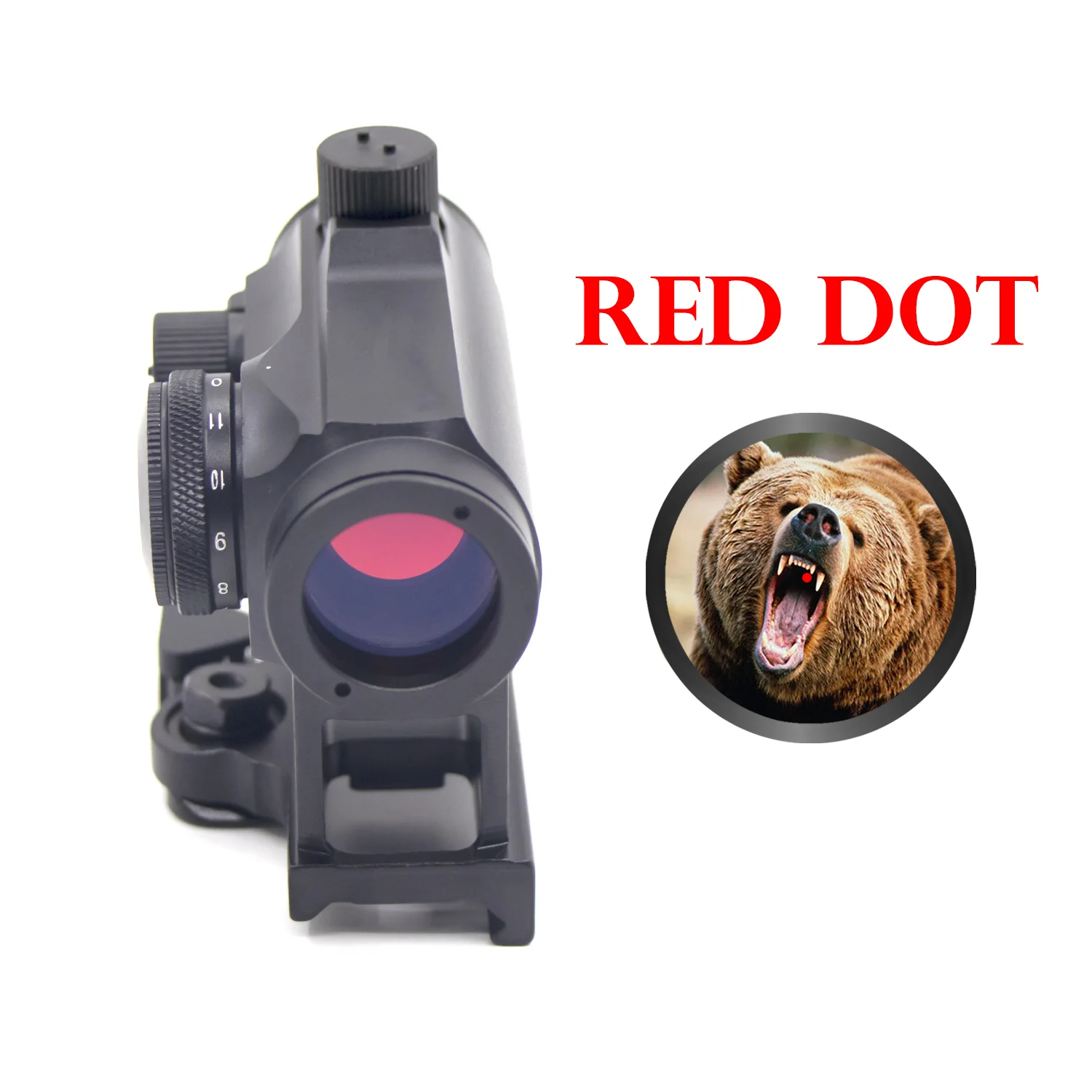 Imagem -03 - Caça Red Dot Visão Âmbito com Mount Quick Destach Colimador Holográfico qd 1x20 Reflex