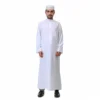 116451-13eefd.png Men's Saudi Arabic Stand Collar Long Sleeve Robe Ramadan Muslim Robe Middle East Islamic Clothing