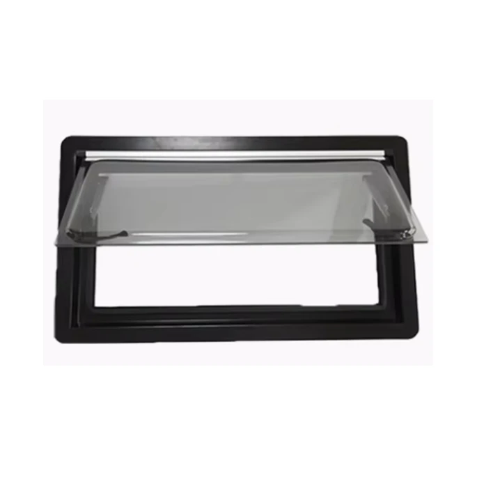 Luxury RV Body Parts Right Angle Window with Anti-Insect Net Aluminum Alloy & Acrylic Travel Equipment for Camping Custom Sizes