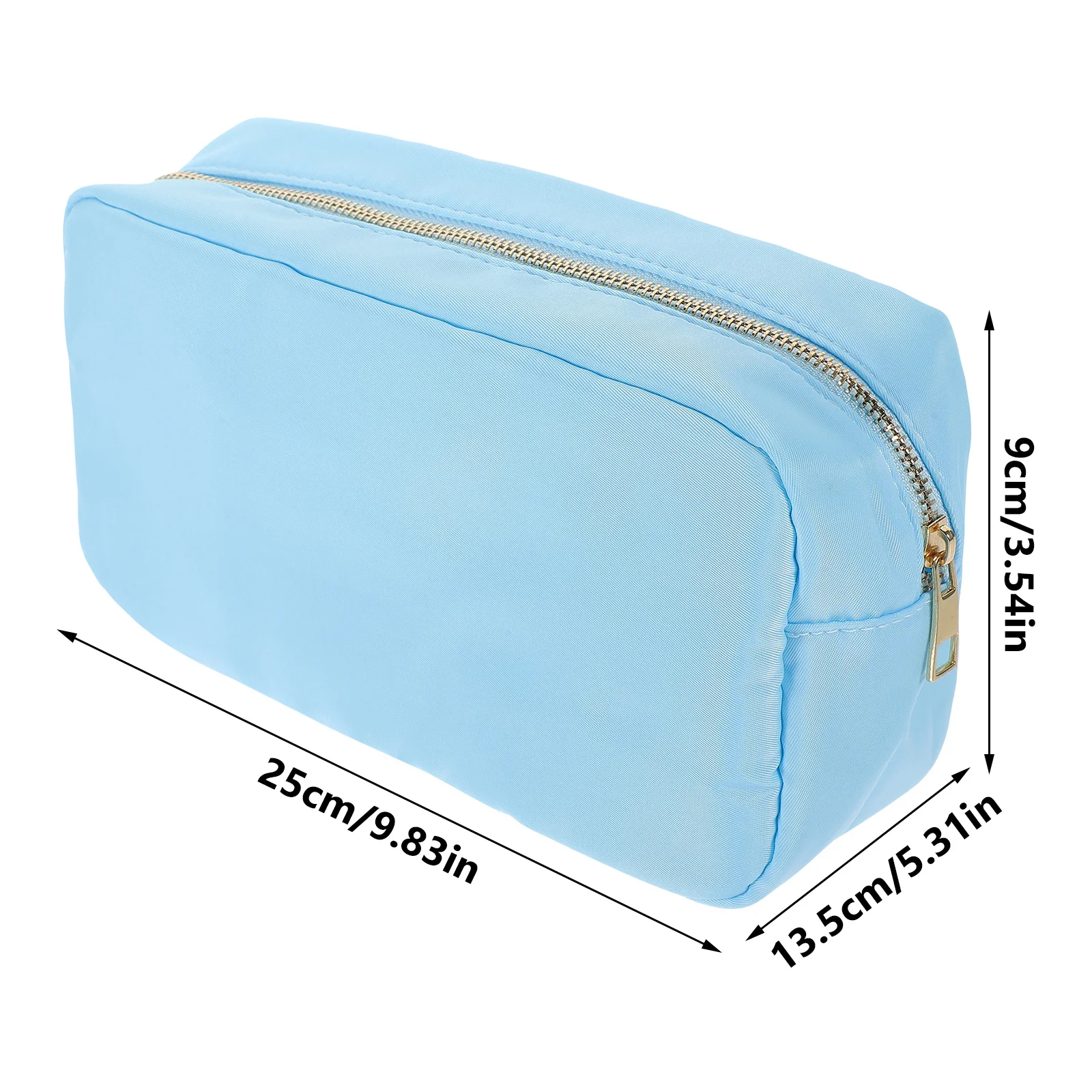 حقيبة مكياج نايلون قابلة لإعادة الاستخدام، حقيبة سفر مقاومة للماء للنساء، حقيبة مكياج لتخزين مستحضرات التجميل الصغيرة والمجوهرات #6