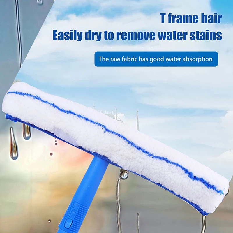 【F】1Pc/1Set 35CM Window Cleaning Combo Squeegee & Microfiber Window Washer Shower Squeegees Window Glass Wiper Cleaning Tool