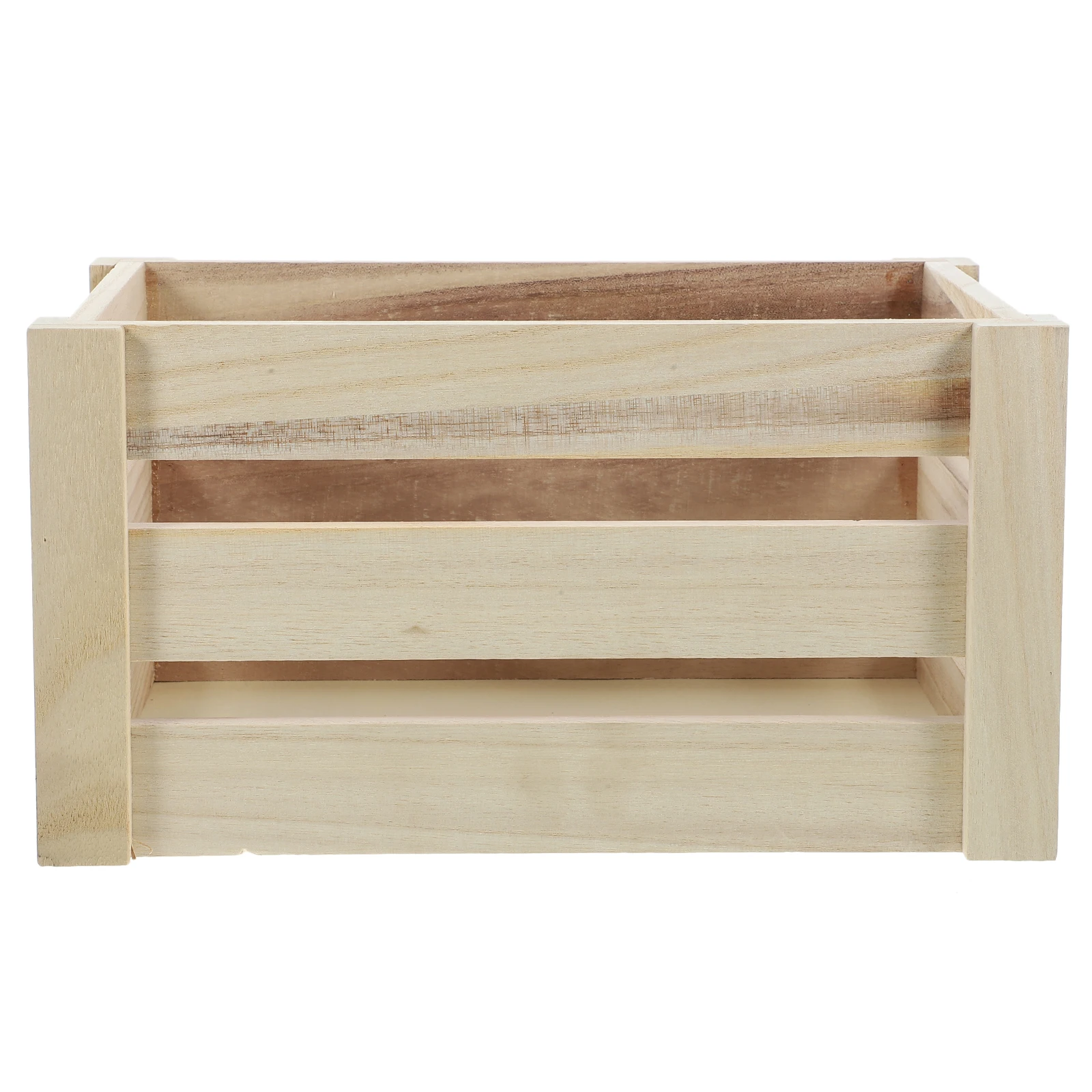 

Wooden Storage Material Hollow Design Desktop Organizer Container Multifunction Home Office Multifunction Storage Box