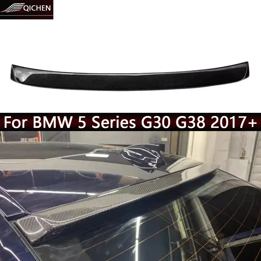

For BMW 5 Series G30 G38 540i 530i Carbon Fiber Roof Spoiler High Quality Rear Wing Trunk Top Spoiler Car Accessories Body Kit
